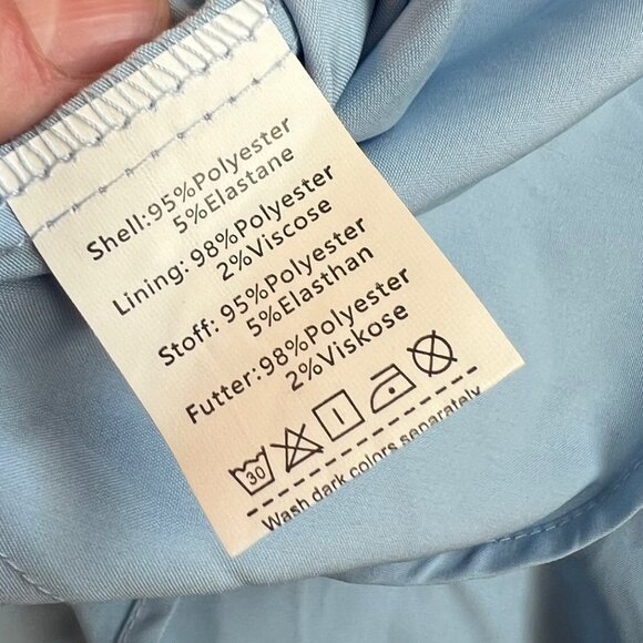 NWT Scarlet Darkness Puffy Corset Dress 2-Layer Sundress Sky Blue Milk Maid XL - Picture 6 of 6